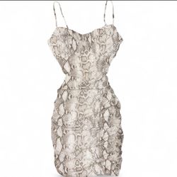 Snakeskin Minidress Size Small