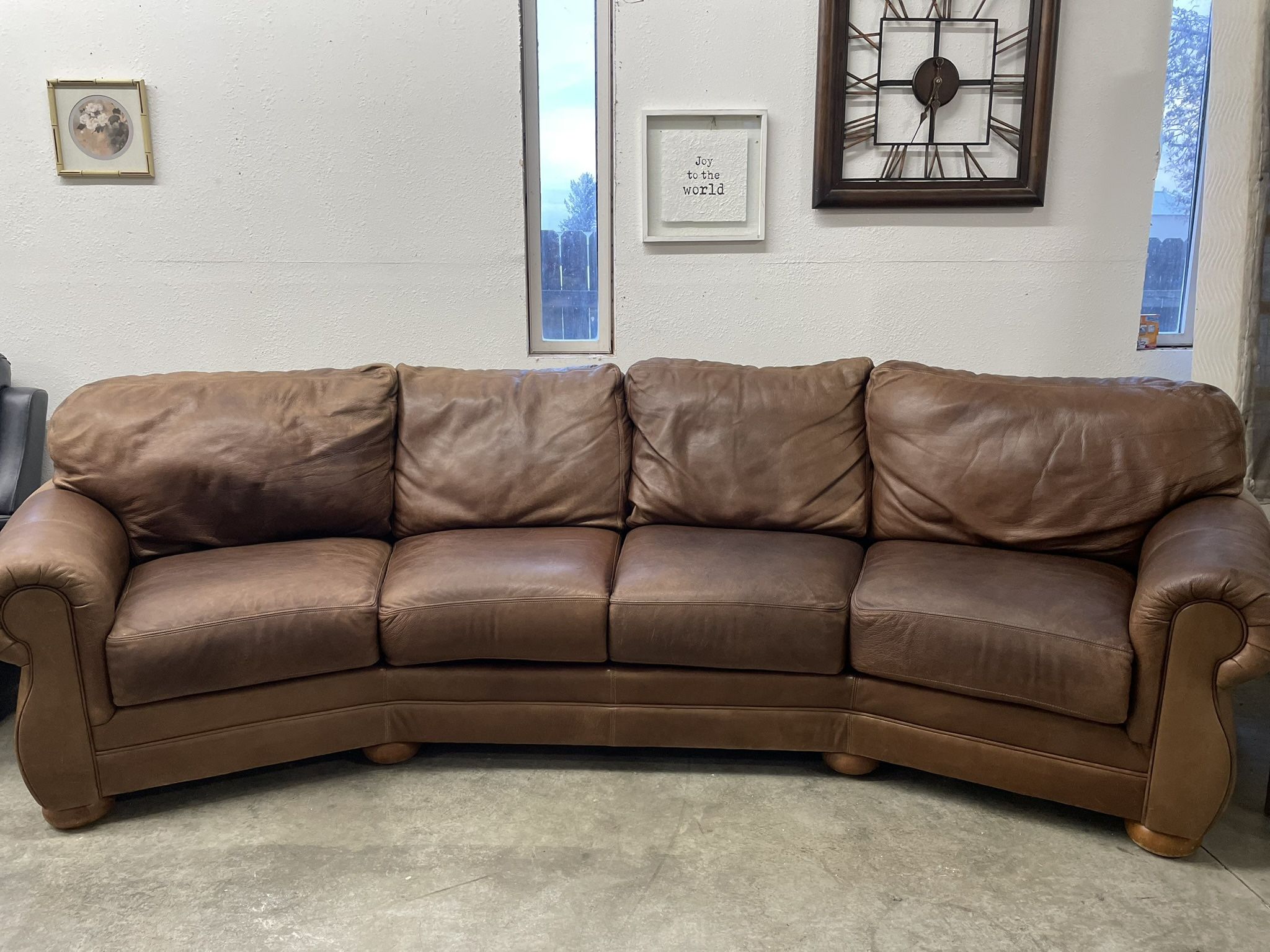 Custom Made Leather Sofa Couch 