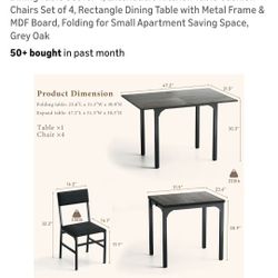 Extendable Dining Table & Chairs