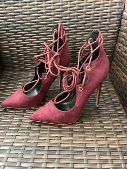 Burgundy heels 