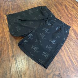 Black Dior swim shorts