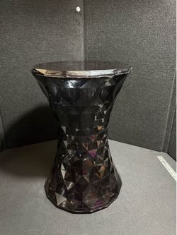 Acrylic Side Table Color Crystal Diamond Pattern Sofa Side Table Transparent Soot Color