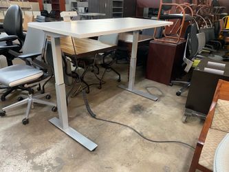 Haworth electric sit to stand desk