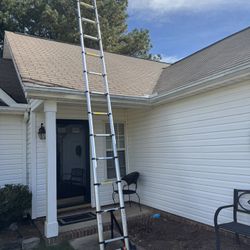 Wolec 16.5 FT Telescoping Ladder with Hooks, Adjustable Multi-Purpose Collapsible Extension with Stabilizers & Wheels, Heavy Duty 330 lbs Max Capacity