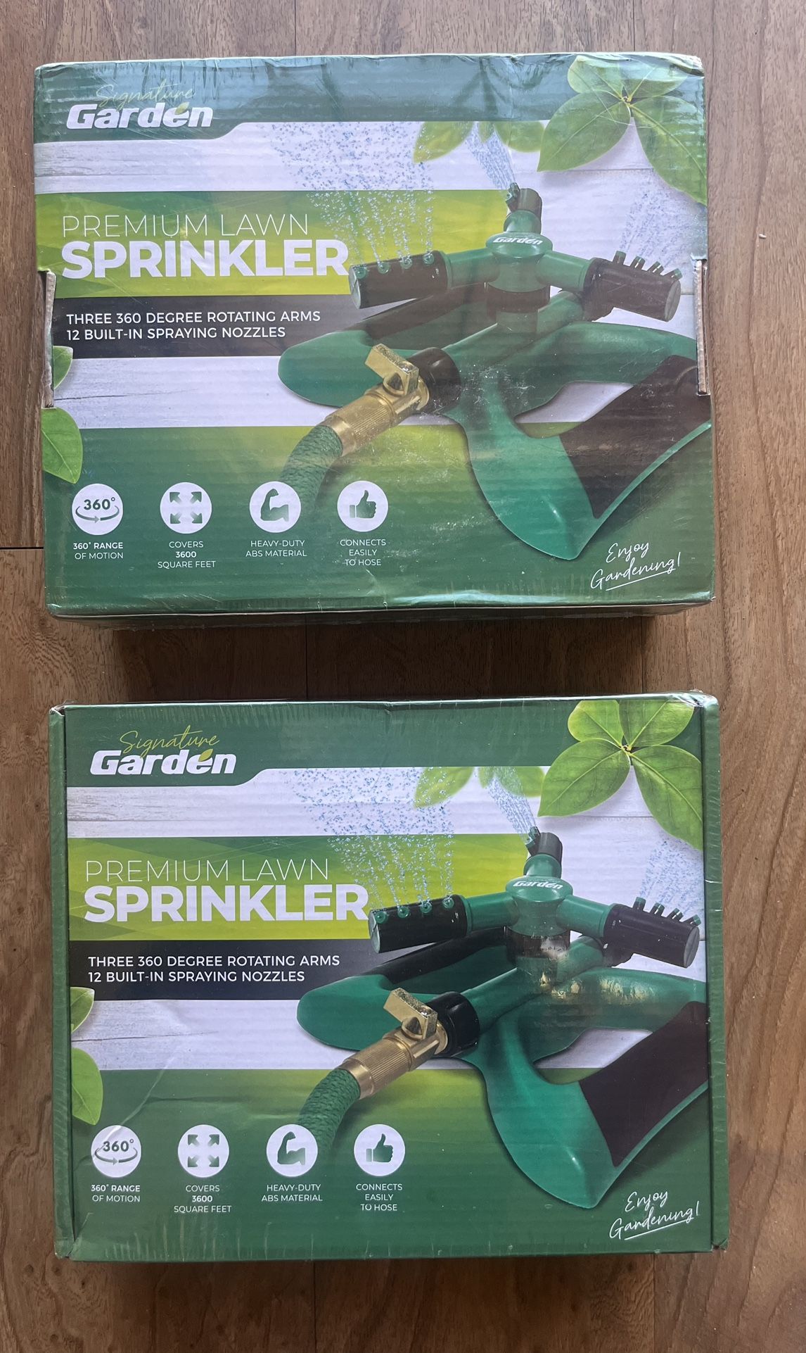 2 Brand New Boxes Of Premium Lawn Sprinklers