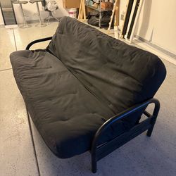 Black on black futon