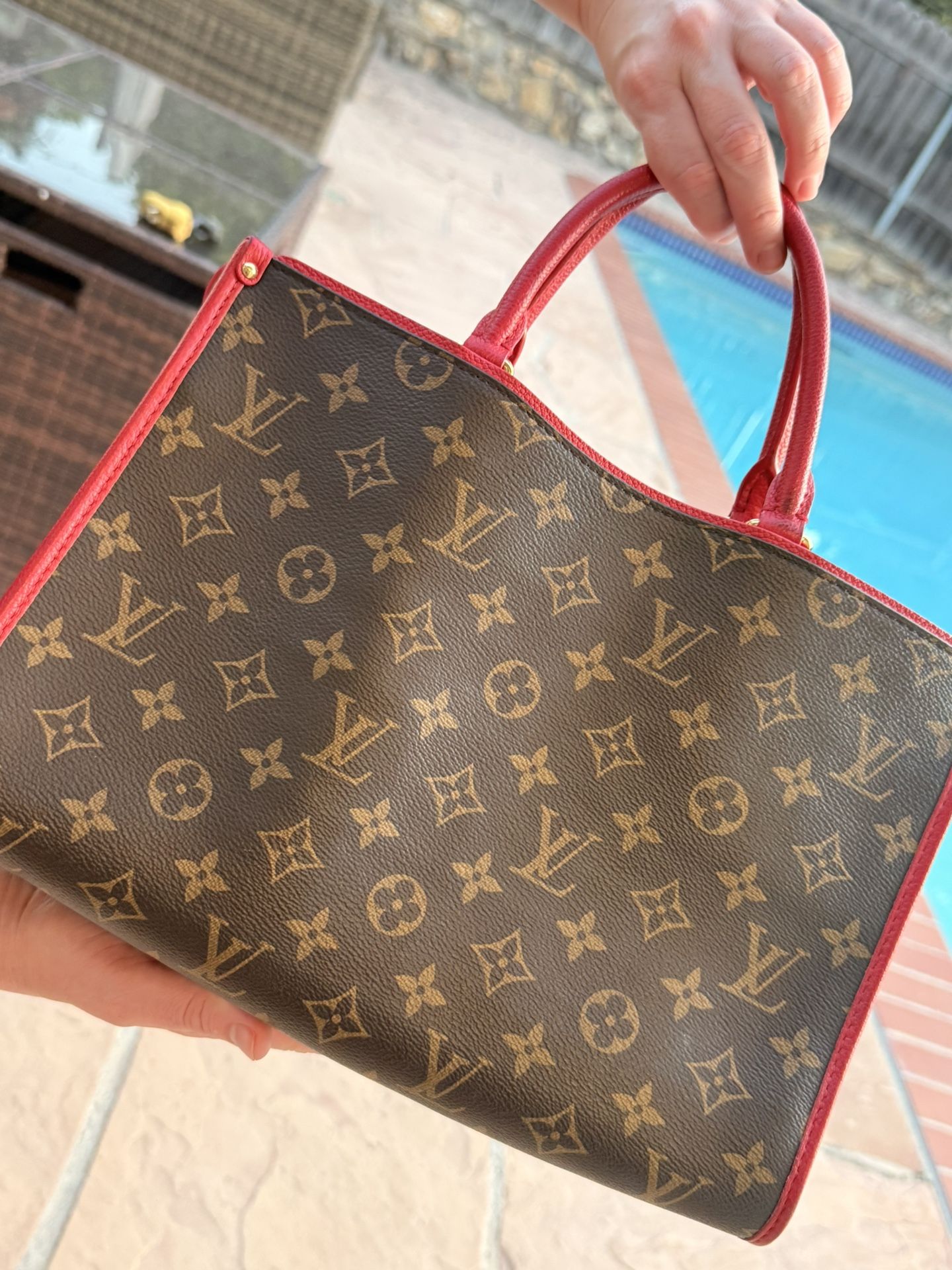 LV 2019 Red And Brown Bag.