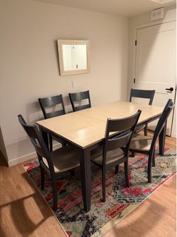 7 piece dining table and chairs