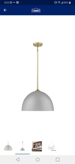 Contemporary dome pendant light