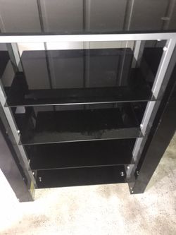 Glass Tv stand and shelf