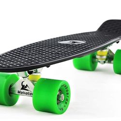 Skateboards Complete 22 Inch Mini Cruiser Retro Skateboard for Kids Boys Youths Beginners