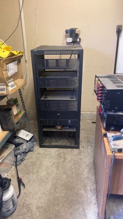 Older Rack, Equipment Cabinet, Heavy Duty Guitar Home Theater