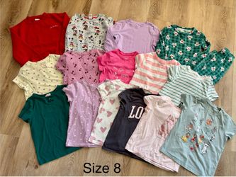 Size 8 lot of girl clothes