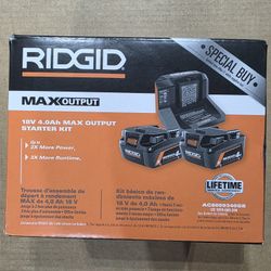 Ridgid Batteries And Charger 
