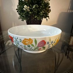 PRIMAVERA by Heinrich Bavaria Germany 8" Footed Serving Bowl 1970's