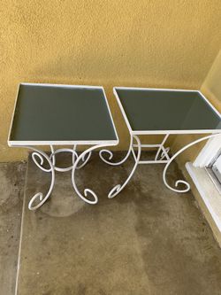 2 PATIO TABLES