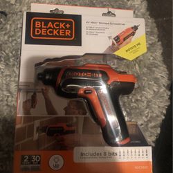 New Drill Black + Decker Roto-Bit. Lithium Ion Battery. 8 Bits, Charging Cable...