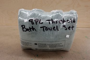 8Pc Threshold Performance Plus Bath Towel Set – Moss Green