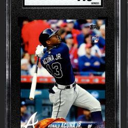 2018 Topps Ronald Acuña Jr Bat Down Variation SP