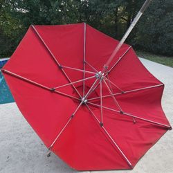Umbrella Frankford Monterey 7.5' Red Outdoor Heavy Duty Commercial Pool Deck Beach Swimming Pool Umbrella