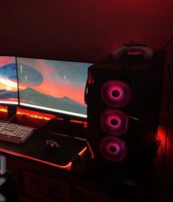 Ibuypower gaming pc with a razor gaming keyboard