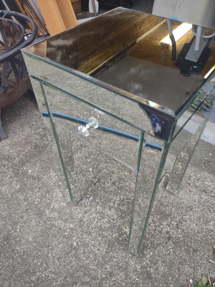 Mirrored Night Stand