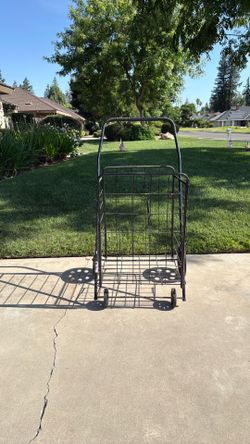 Folding grocery cart