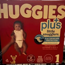 HUGGIES LITTLE SNUGGLER SIZE 1 DIAPERS