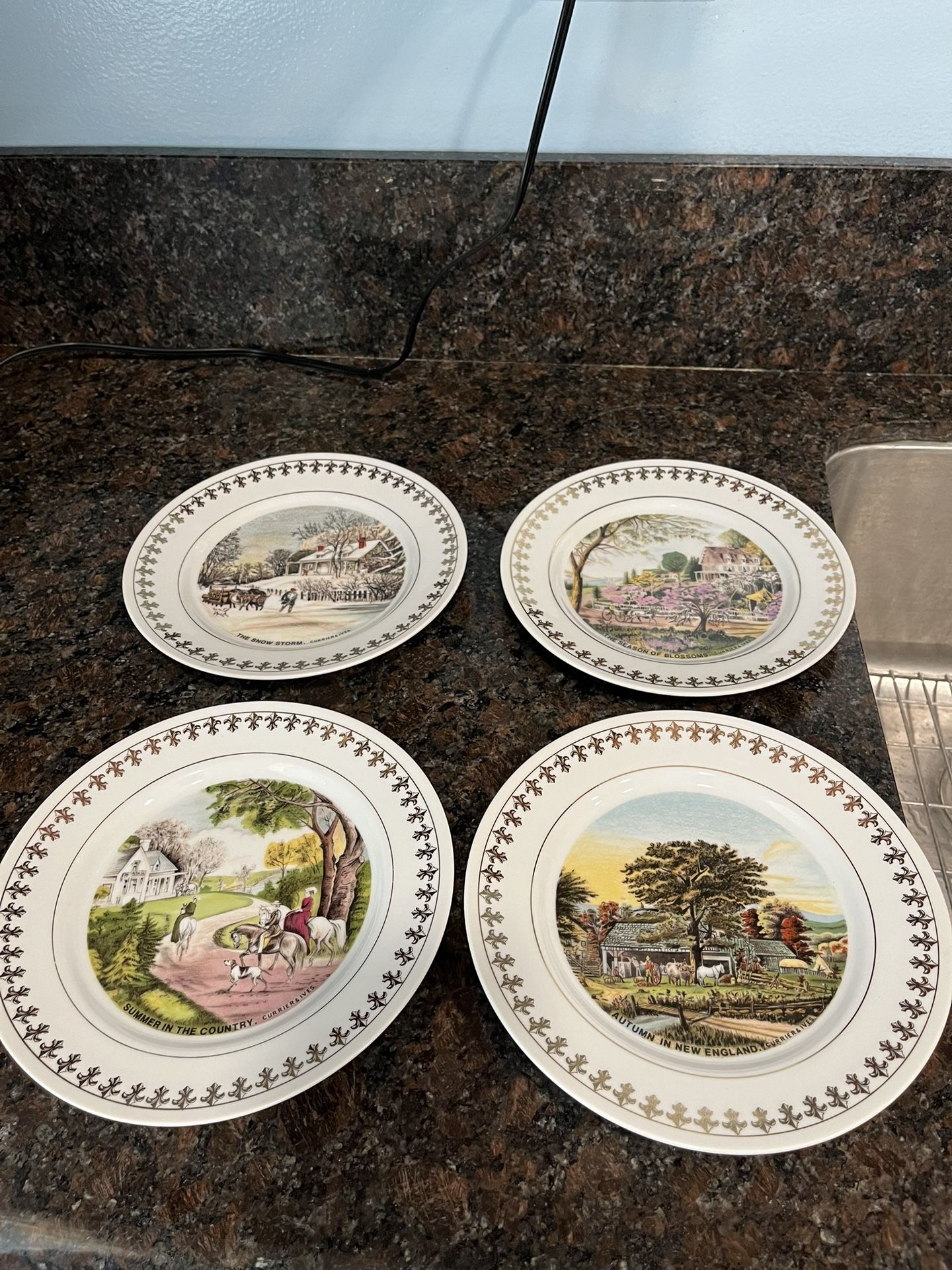 Roy Thomas Four Seasons Plates