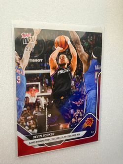 2025-2026 TOPPS NOW DEVIN BOOKER #114 RED FOIL 02/5