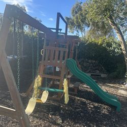 Kids playset and swing
