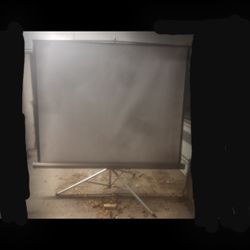 Projection screen  74" Wide