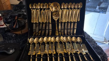 Roger &sons gold plated flatwaresilvervare