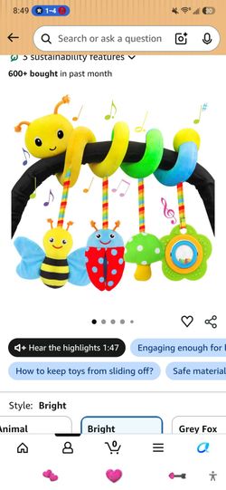 Infant toy rattle