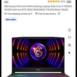 (NEW) MSI Katana 15.6in 144Hz Gaming Laptop Intel Core i7 NVIDIA GeForce RTX4050