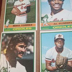 1976 Topps Orioles Baseball Trading Cards