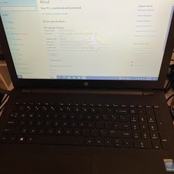 HP Laptop Core I3, 4gig, Win 10. Number Pad