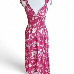 Pink floral Maxi Dress 