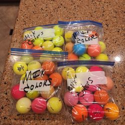 Golf Balls- colors