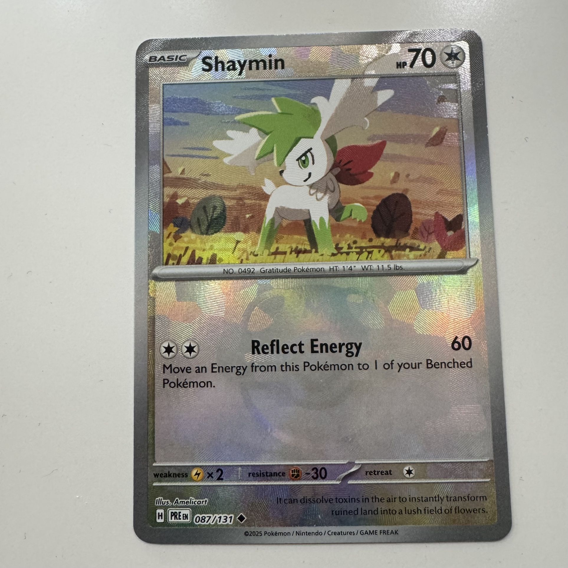 Shaymin Master Ball Pattern 087/131 Prismatic Evolutions Pokemon TCG