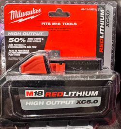 M18 18-Volt Lithium-Ion High Output Battery Pack 6.0Ah 48-11-1865