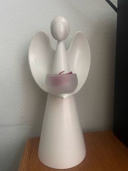 Minimalistic white ceramic Angel
