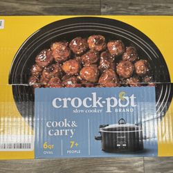 Crock Pot 6qt Cook & Carry One Touch Slow Cooker