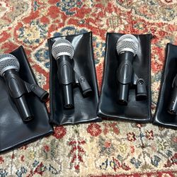 4 Dynamic SM58 Vocal Mics