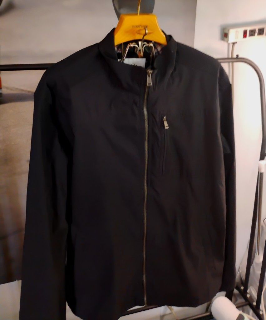 Orvis Classic Collection Men’s XXL Black Lined Windbreaker Jacket Full-Zip