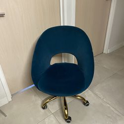 Velvet Upholstered Office Chair