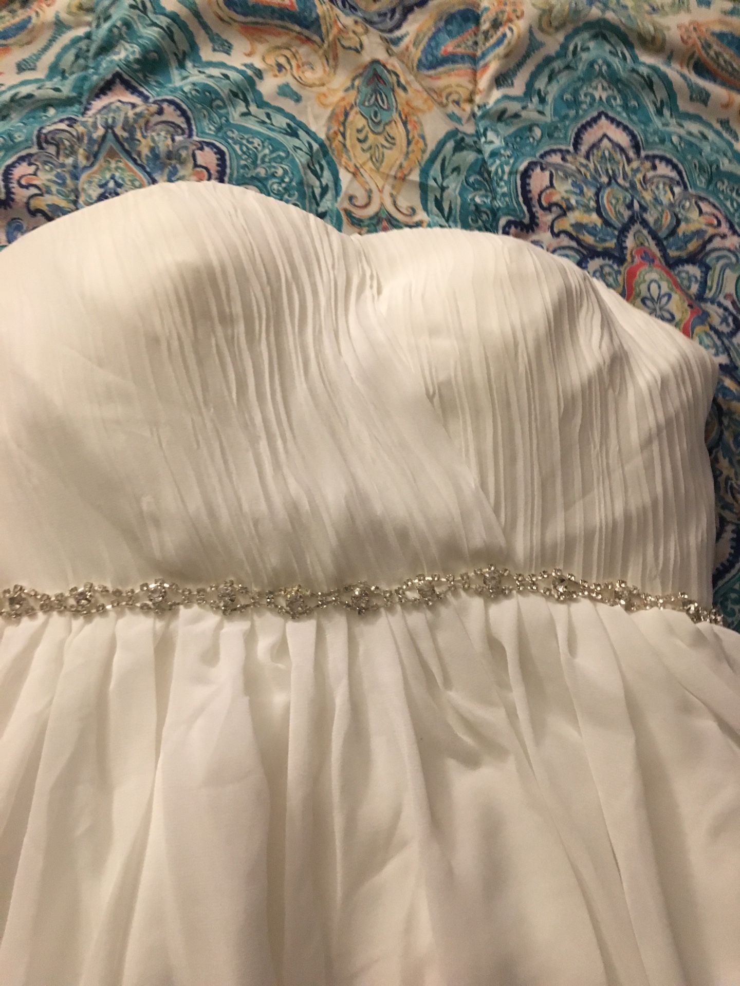 White high low dress