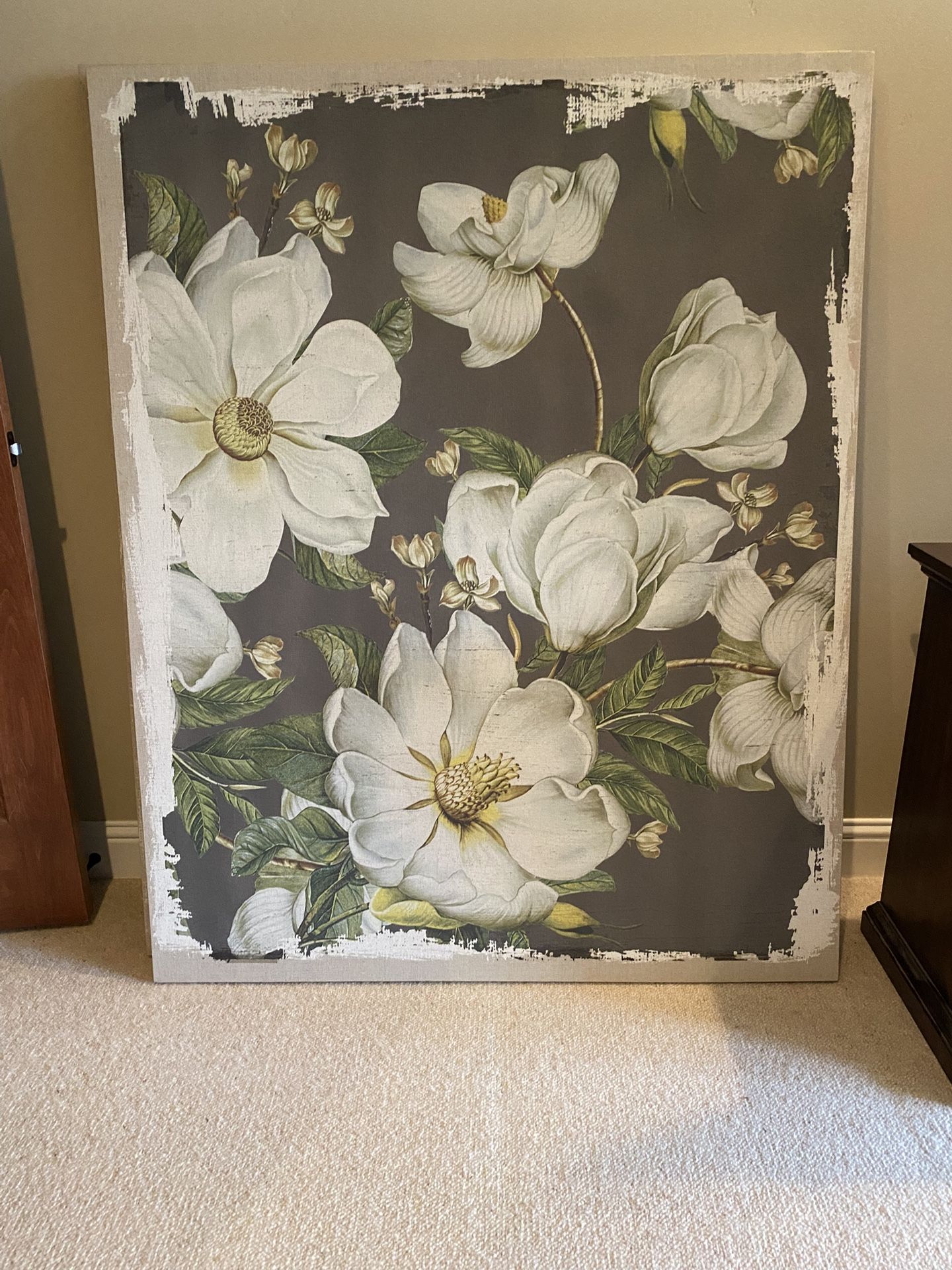 Canvas Magnolia Print