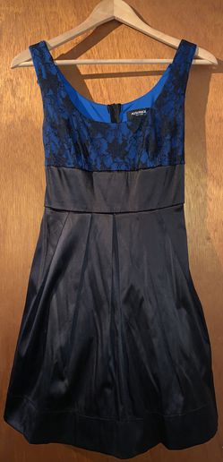 Short Royal Blue & Black Dress (3/4)