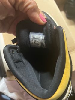 Nike Air Jordan 1 High Black Yellow size 3/12White